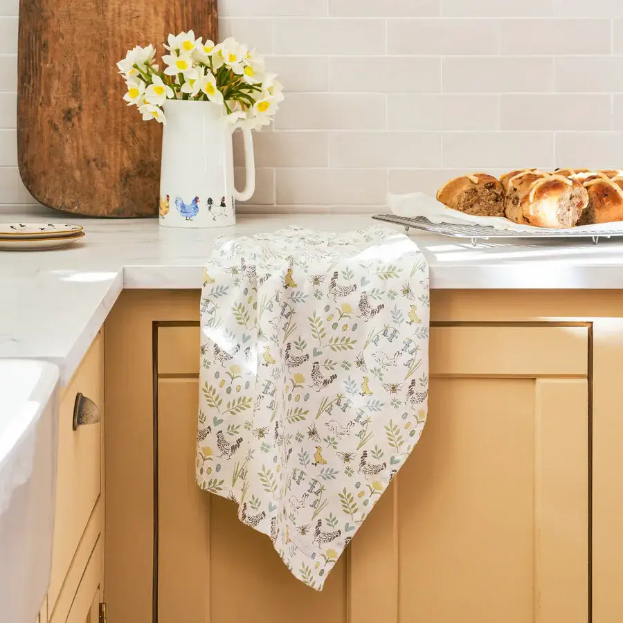 Spring Chicken Tea Towel image 1