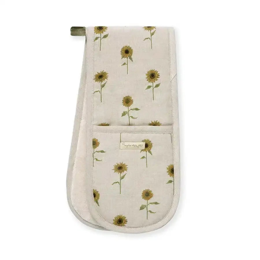 Sunflower Linen Double Oven Glove image 0