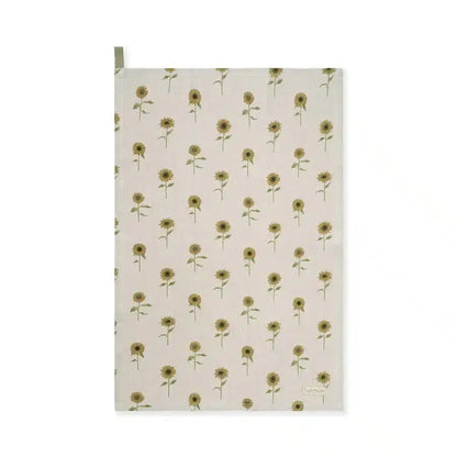 Sunflower Linen Tea Towel image 0