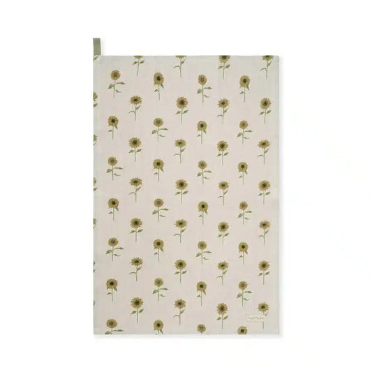 Sunflower Linen Tea Towel image 0