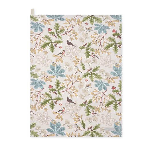 Orchard Birds Tea Towel