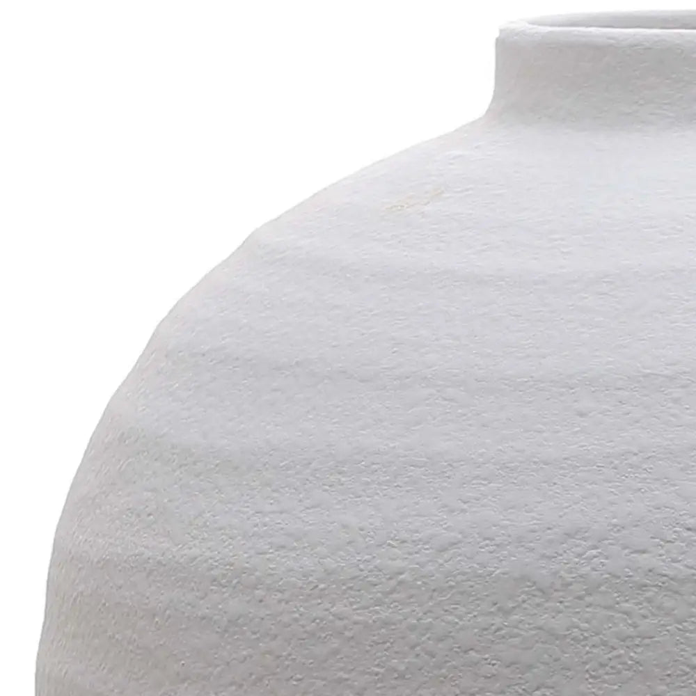 Tiber Matt White Ceramic Vase