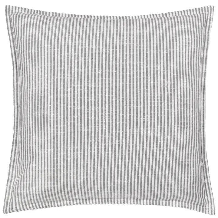 Truro Stripe Reversible Cushion Grey image 0