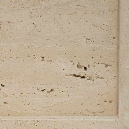 Whillan - Flat Rectangular Travertine Tray with Raised Lip