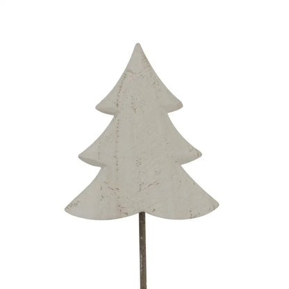 Whitewashed Rustic Tree On Stand