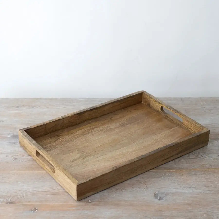 Wooden Serving Tray with Handles - Large