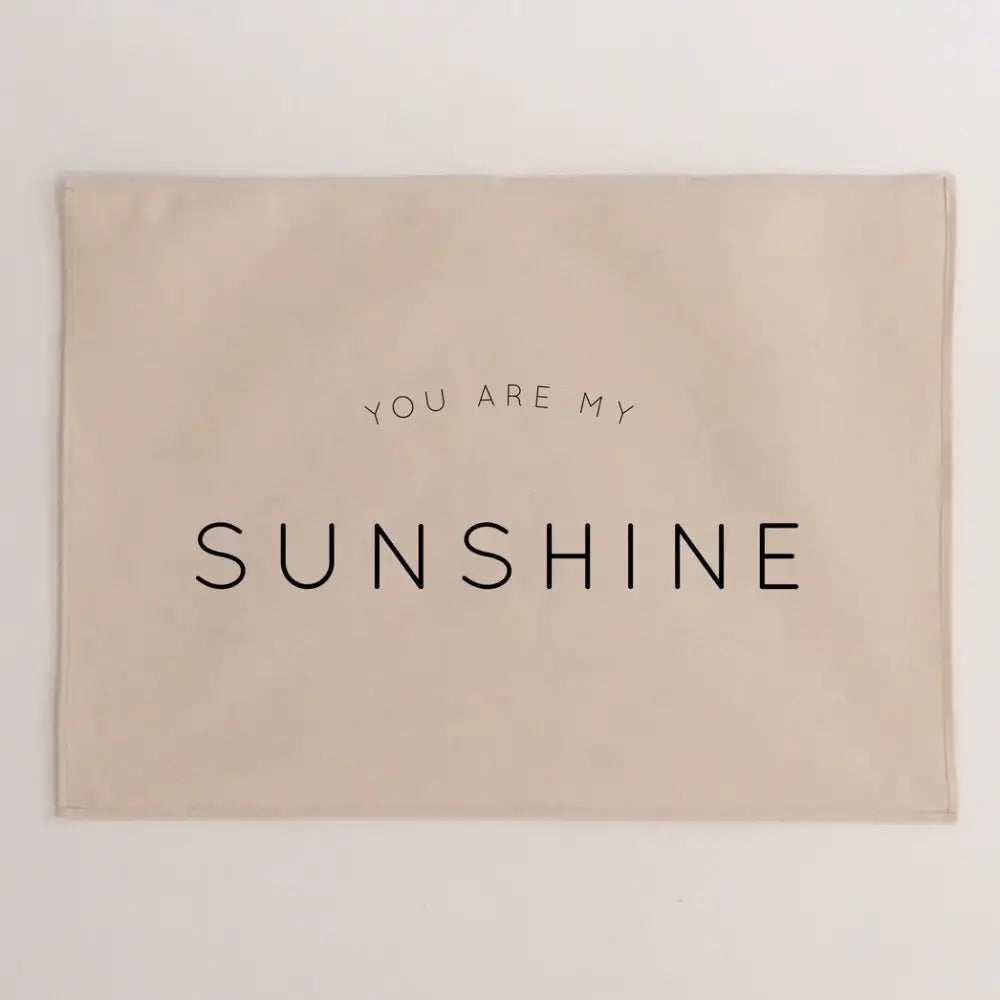 You Are My Sunshine Wall Hanging - Black